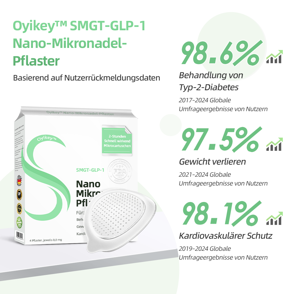 👨⚕️𝐋𝐞𝐫𝐜𝐞𝐚®SMGT-GLP-1 Nano-Mikronadel-Pflaster(Schmerzfrei, lang anhaltend, gegen Diabetes, Fettleibigkeit und Herz-Kreislauf-Erkrankungen)