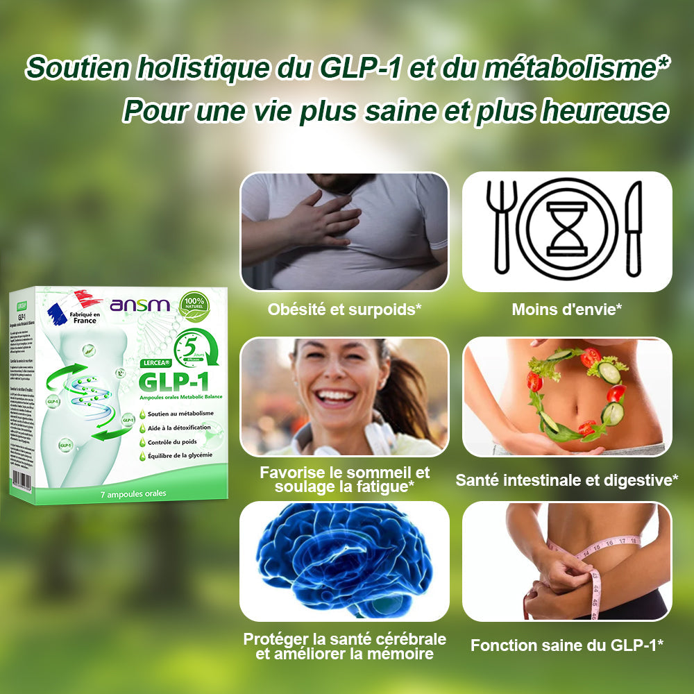 𝐋𝐄𝑹𝑪𝐄𝐀® Ampoules Orales Équilibre Métabolique GLP-1👨⚕️ Obésité, maladies cardiovasculaires, diabète, apnée du sommeil, troubles articulaires et autres affections💎