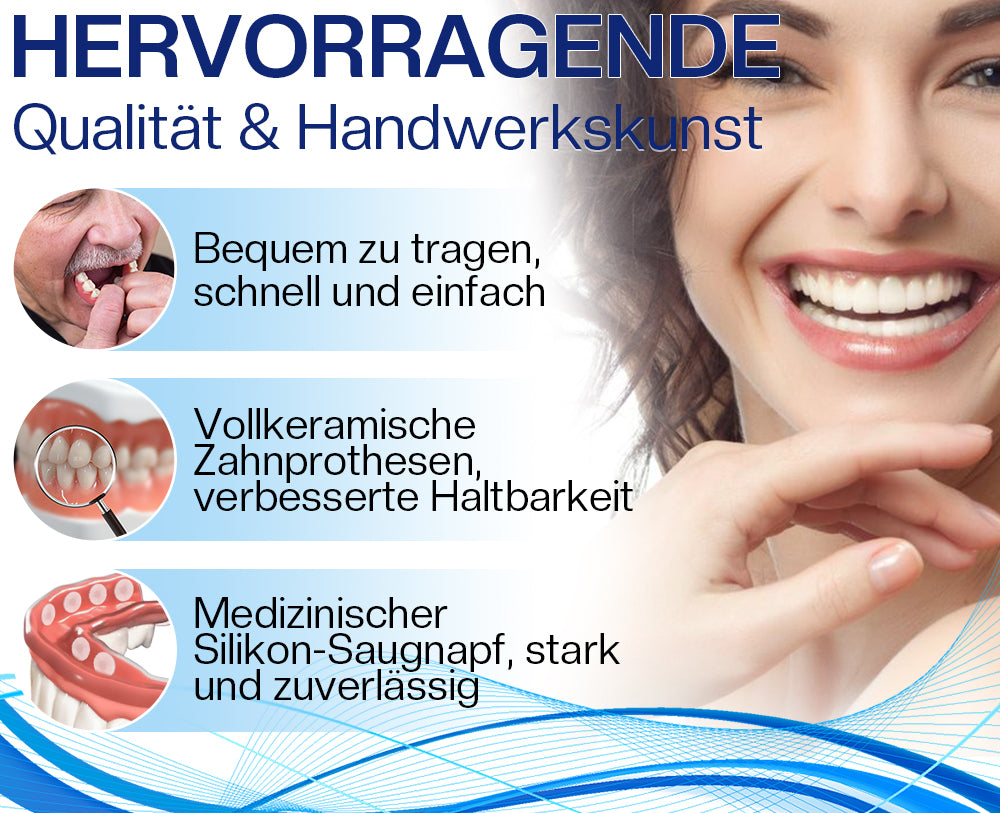 Bikenda™ Silikon-Zahnprothesen-Reline-set 🎁(👩🔬Empfohlen von Ärzten der Deutschen Zahnärztekammer (DGZMK))