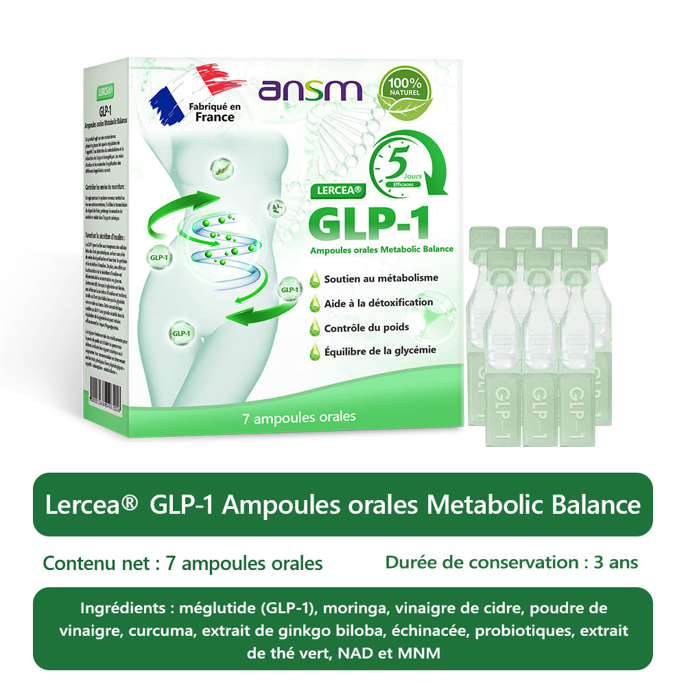 𝐋𝐄𝑹𝑪𝐄𝐀® Ampoules Orales Équilibre Métabolique GLP-1👨⚕️ Obésité, maladies cardiovasculaires, diabète, apnée du sommeil, troubles articulaires et autres affections💎
