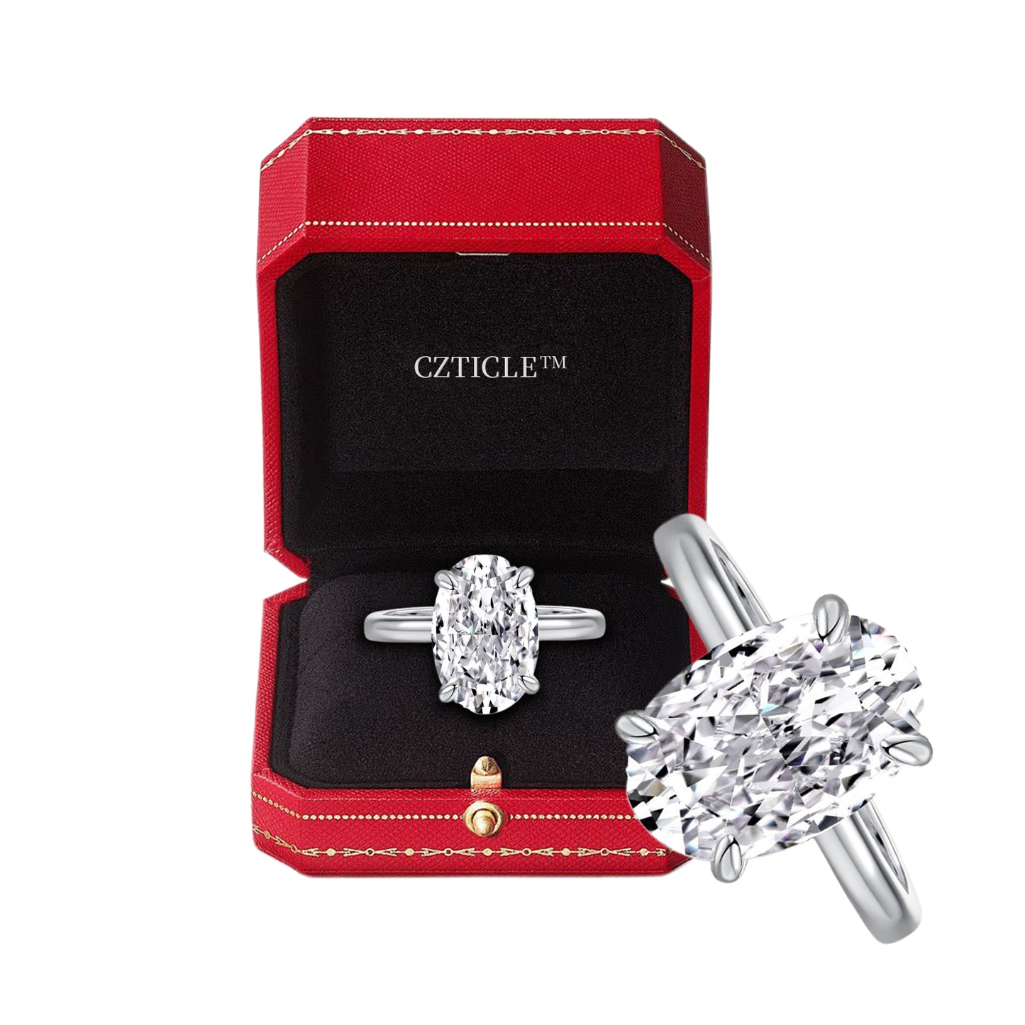 【 Offizieller Markenshop 】Eterna Magnetology Moissanite Diamantring