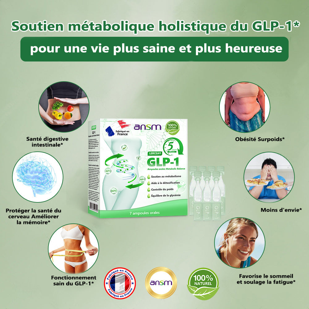 𝐋𝐄𝑹𝑪𝐄𝐀® Ampoules Orales Équilibre Métabolique GLP-1👨⚕️ Obésité, maladies cardiovasculaires, diabète, apnée du sommeil, troubles articulaires et autres affections💎