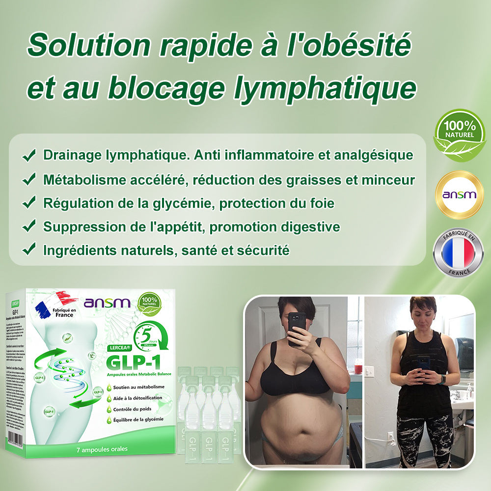 𝐋𝐄𝑹𝑪𝐄𝐀® Ampoules Orales Équilibre Métabolique GLP-1👨⚕️ Obésité, maladies cardiovasculaires, diabète, apnée du sommeil, troubles articulaires et autres affections💎