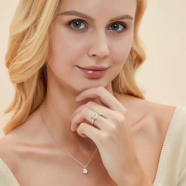 【 Offizieller Markenshop 】Eterna  Magnetology Moissanite Diamantring