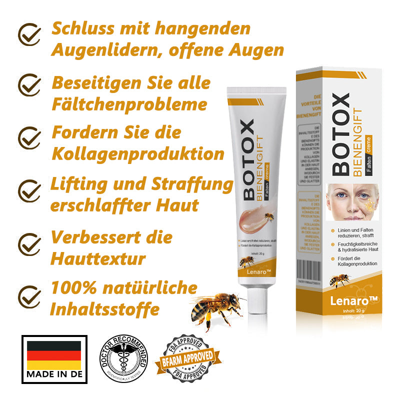 Letzter Tag der Aktion: 70 % Rabatt - ✨Lenaro™ Botox Bienenvenom Faltenentfernungscreme