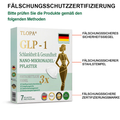 【Letzter Tag der Aktion –60 %】TLOPA® Schlankheits- & Gesundheits-Pflaster mit NANO-MIKRONADELN Tirzepatid-NIDDK 💕（Schmerzfrei, 24h-Wirkstofffreisetzung | Schnell 9 kg abnehmen | 90 % Zuckerreduktion）