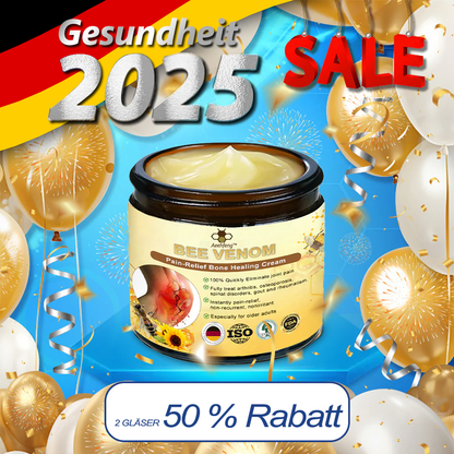 Aeehfeng™ 🎁Bienengift-Schmerzlinderungs Knochenheilungs Creme 👨‍⚕️Deutsch (BfArM) genehmigt(Reduzierung von Gelenkschwellungen, Schmerzen, Steifheit, Rötungen, Wärme, Muskelkater und Gelenkmüdigkeit)