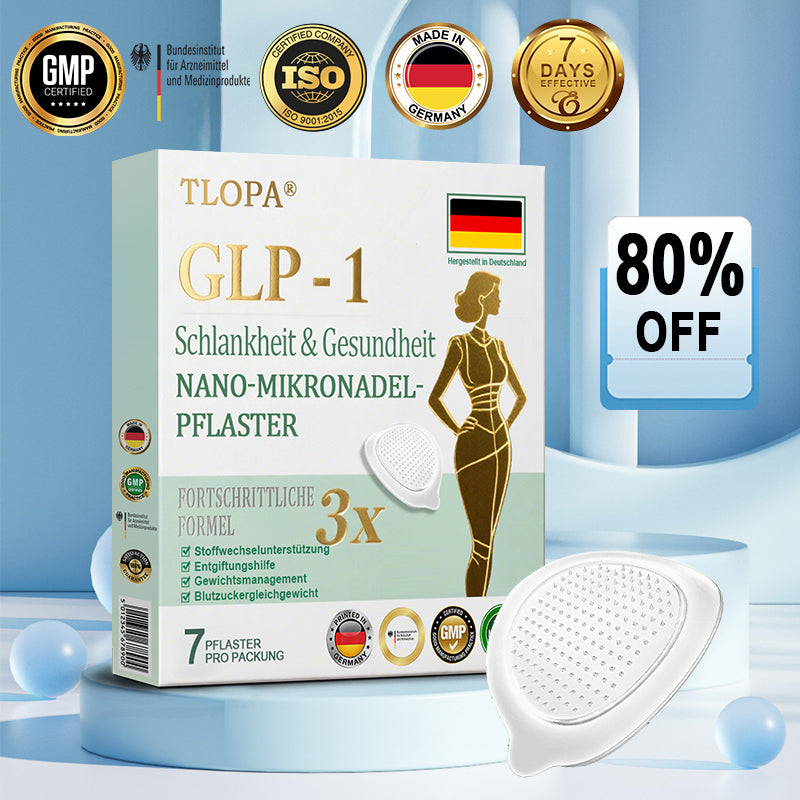 【Letzter Tag der Aktion –60 %】TLOPA® Schlankheits- & Gesundheits-Pflaster mit NANO-MIKRONADELN Tirzepatid-NIDDK 💕（Schmerzfrei, 24h-Wirkstofffreisetzung | Schnell 9 kg abnehmen | 90 % Zuckerreduktion）
