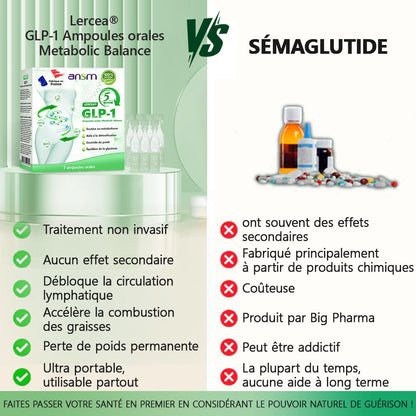 𝐋𝐄𝑹𝑪𝐄𝐀® Ampoules Orales Équilibre Métabolique GLP-1👨‍⚕️  Obésité, maladies cardiovasculaires, diabète, apnée du sommeil, troubles articulaires et autres affections💎