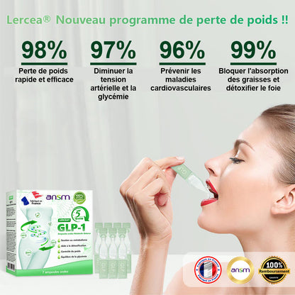 𝐋𝐄𝑹𝑪𝐄𝐀® Ampoules Orales Équilibre Métabolique GLP-1👨‍⚕️  Obésité, maladies cardiovasculaires, diabète, apnée du sommeil, troubles articulaires et autres affections💎