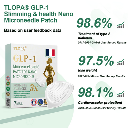 【Letzter Tag der Aktion –60 %】TLOPA® Schlankheits- & Gesundheits-Pflaster mit NANO-MIKRONADELN Tirzepatid-NIDDK 💕（Schmerzfrei, 24h-Wirkstofffreisetzung | Schnell 9 kg abnehmen | 90 % Zuckerreduktion）