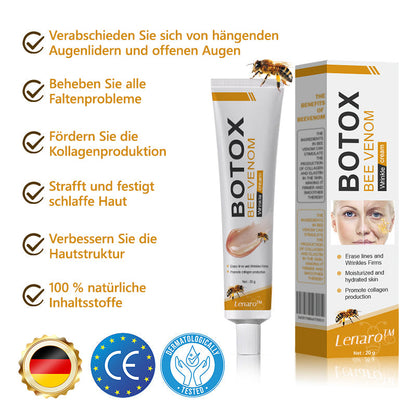Hergestellt und versendet aus Deutschland✅ Lenaro™ Botox Bienengift Faltencreme - Letzter Tag 80% Rabatt👨‍⚕️