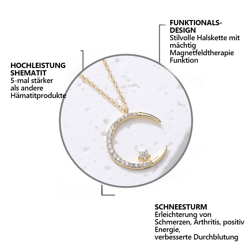 Magnetische Mondstern-Halskette(🌙Zeitlich begrenzter Rabatt ⭐ Schlussverkauf 80% OFF)