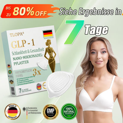 【Letzter Tag der Aktion –60 %】TLOPA® Schlankheits- & Gesundheits-Pflaster mit NANO-MIKRONADELN Tirzepatid-NIDDK 💕（Schmerzfrei, 24h-Wirkstofffreisetzung | Schnell 9 kg abnehmen | 90 % Zuckerreduktion）