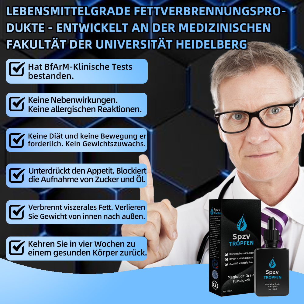 𝑺𝒑𝒛𝒗® 𝐌𝐞𝐠𝐥𝐮𝐭𝐢𝐝𝐞 𝐎𝐫𝐚𝐥𝐞 𝐅𝐥ü𝐬𝐬𝐢𝐠𝐤𝐞𝐢𝐭💧(Fettverbrennungsprodukt in Lebensmittelqualität, entwickelt von der Medizinischen Fakultät der Universität Heidelberg, sehr empfohlen von der DGM)💕