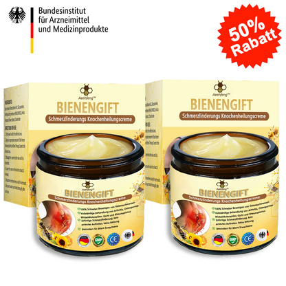 Aeehfeng™ 🎁Bienengift-Schmerzlinderungs Knochenheilungs Creme 👨‍⚕️Deutsch (BfArM) genehmigt(Reduzierung von Gelenkschwellungen, Schmerzen, Steifheit, Rötungen, Wärme, Muskelkater und Gelenkmüdigkeit)