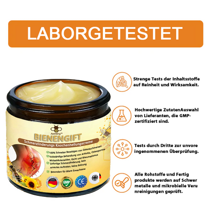 Aeehfeng™ 🎁Bienengift-Schmerzlinderungs Knochenheilungs Creme 👨‍⚕️Deutsch (BfArM) genehmigt(Reduzierung von Gelenkschwellungen, Schmerzen, Steifheit, Rötungen, Wärme, Muskelkater und Gelenkmüdigkeit)